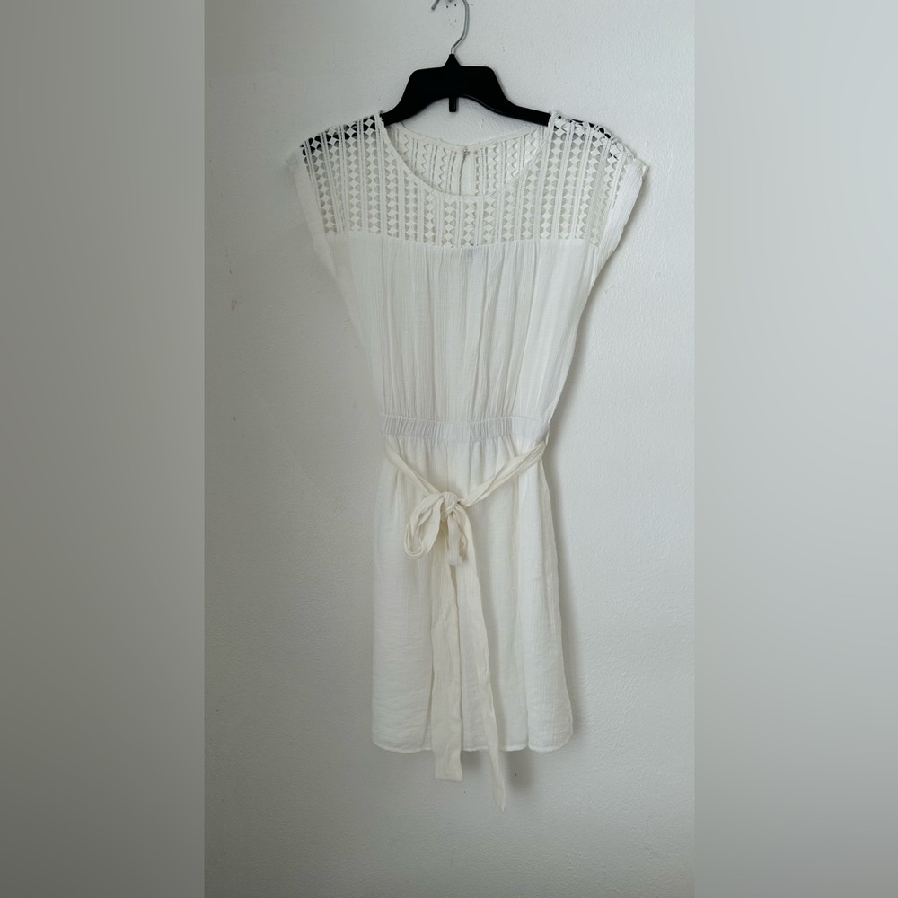 Sweet Wanderer White Mini Dress Size Small